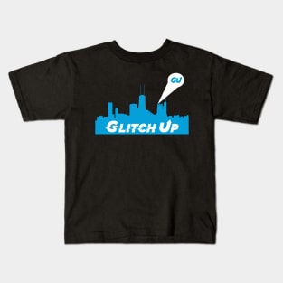 Chicago Skyline - Glitchup Signal Kids T-Shirt